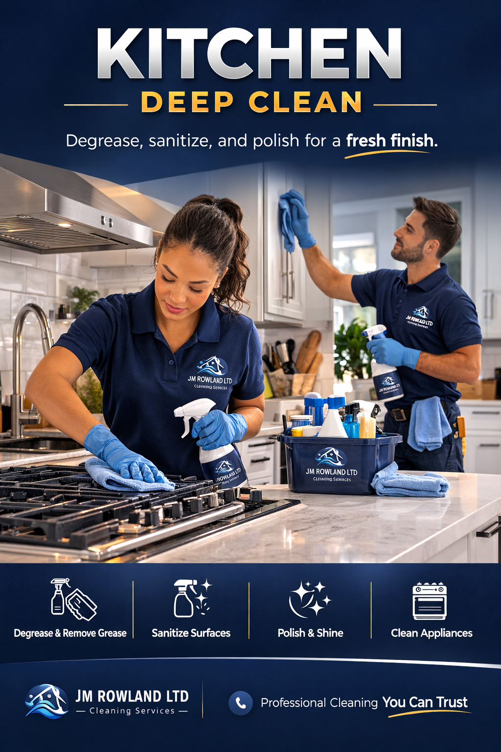 Residential deep clean - kitchen